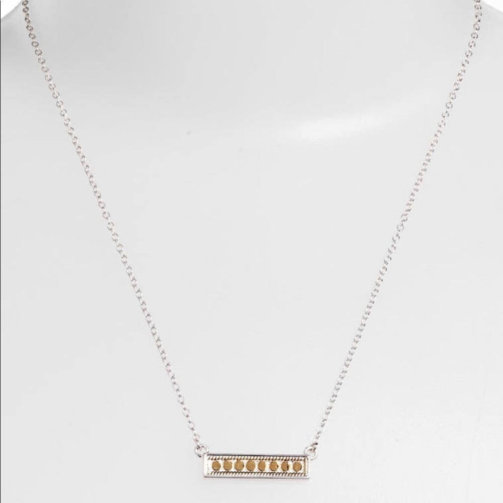 Anna Beck sterling silver bar necklace